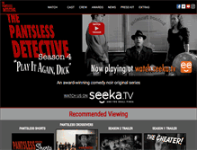 Tablet Screenshot of pantslessdetective.com